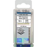 Bosch PRO Stainless Steel HSS-Co Spiralbohrer, Ø 4,5mm 10 Stück, Arbeitslänge 47mm