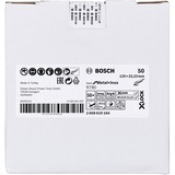 Bosch X-LOCK Fiberschleifscheibe R780 Best for Metal and Inox, Ø 125mm, K50 Bohrung 22,23mm