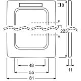 Busch-Jaeger Rahmen dreifach 1723 NSKA-214 weiß, Retail