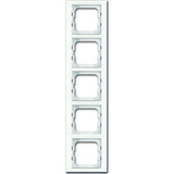 Busch-Jaeger Rahmen fünffach weiß, Retail