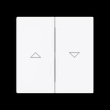 Busch-Jaeger Wippe Jalousie Pfeil auf ab weiß, Retail