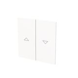 Busch-Jaeger Wippe Jalousie Pfeil auf ab weiß, Retail