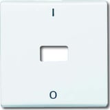 Busch-Jaeger Wippe Kontroll-Aus mit Aufdruck Symbol 0 weiß, Retail