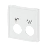 Busch-Jaeger Zentralscheibe studioweiß, Abdeckung weiß, Retail