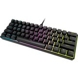 Corsair K65 RGB MINI, Gaming-Tastatur schwarz, DE-Layout, Cherry MX RGB Speed Silver