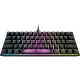 Corsair K65 RGB MINI, Gaming-Tastatur schwarz, DE-Layout, Cherry MX RGB Speed Silver