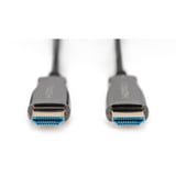 Digitus HDMI AOC Hybrid Glasfaserkabel, UHD 4K schwarz, 15 Meter
