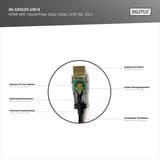 Digitus HDMI AOC Hybrid Glasfaserkabel, UHD 4K schwarz, 15 Meter