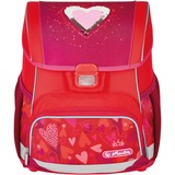 Herlitz Loop Plus Sweet Hearts, Schulranzen rot, inkl. 16 tlg. Schüleretui, Faulenzermäppchen, Sportbeutel
