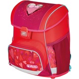Herlitz Loop Plus Sweet Hearts, Schulranzen rot, inkl. 16 tlg. Schüleretui, Faulenzermäppchen, Sportbeutel