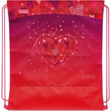Herlitz Loop Plus Sweet Hearts, Schulranzen rot, inkl. 16 tlg. Schüleretui, Faulenzermäppchen, Sportbeutel