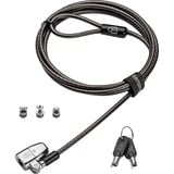 Kensington ClickSafe 2.0 Universelles 3-in-1 Laptopschloss (Single Keyed) schwarz