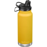 Klean Kanteen Trinkflasche TKWide VI vakuumisoliert, 946ml gelb, mit schwarzer Chug Cap
