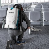 Makita Akku-Rucksackstaubsauger VC011GZ, Bodenstaubsauger blau/schwarz, ohne Akku und Ladegerät