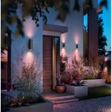 Philips HUE White & Color Ambiance Impress Outdoor Wandleuchte (Niedervolt), LED-Leuchte schwarz