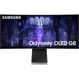 SAMSUNG Odyssey G8 S34BG850SU, Gaming-Monitor 86 cm(34 Zoll), silber, OLED, UWQHD, USB-C, 175Hz Panel