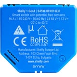 Shelly 1 Gen4 , Relais blau, 2er Pack
