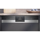 Siemens SX53ES02CE IQ300, Spülmaschine edelstahl (gebürstet)/schwarz, 60 cm, Home Connect, XXL