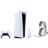 Sony PlayStation 5 Digital Edition, Spielkonsole weiß/schwarz, B-Chassis, inkl. Fernbedienung + EPOS H3PRO Hybrid