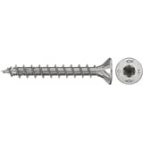 fischer Spanplattenschraube PowerFast II 4,5x35 Senkkopf TX 200 Stück, mit Vollgewinde, Edelstahl A4