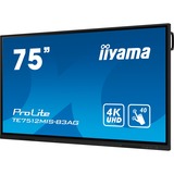 iiyama ProLite TE7512MIS-B3AG, Public Display schwarz (matt), UltraHD/4K, IPS, Touchscreen