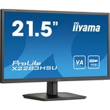 iiyama ProLite X2283HSU-B1, LED-Monitor 54.5 cm (21.5 Zoll), schwarz, HDMI, DisplayPort, Free-Sync