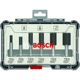 Bosch Nutfräser-Set, 6-teilig 6mm-Schaft