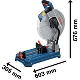 Bosch Professional Akku-Metalltrennsäge GCD 18V-355 Professional solo, 18Volt, Kapp- und Gehrungssäge blau, ohne Akku und Ladegerät