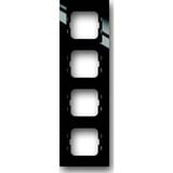 Busch-Jaeger Rahmen vierfach schwarz, Retail