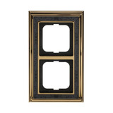 Busch-Jaeger Rahmen zweifach ms/pol Dekor anthrazit, Retail