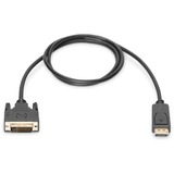 Digitus Adapterkabel DisplayPort > DVI-D schwarz, 2 Meter