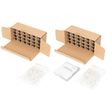 Digitus Cat.6a Keystone-Modul, geschirmt silber, 48 Stück, mit intelligentem Kabelmanager