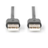 Digitus USB 2.0 Anschlusskabel USB-A (Stecker) > USB-A (Stecker) schwarz, 1 Meter