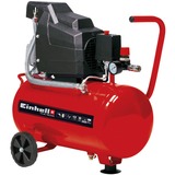 Einhell Kompressor TC-AC 190/24/8 Kit rot, 1.100 Watt, Reifen-Füllgerät, Druckluftschlauch