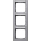 Gira Abdeckrahmen 3-fach Aluminium, Abdeckung aluminium, Retail
