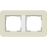 Gira Abdeckrahmen zwei Fach beige, Retail