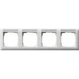 Gira Rahmen vierfach waagerecht mit Schriftfeld weiß, Retail