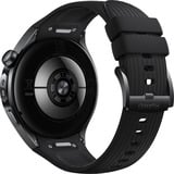 Huawei Watch 5 46mm (Rates-L19F), Smartwatch schwarz, Fluoroelastomer-Armband in schwarz, Gehäuse aus Edelstahl