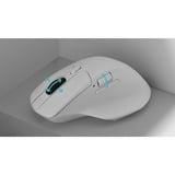 Keychron M6 Wireless, Gaming-Maus weiß, PixArt 3395 (1K Polling-Rate)