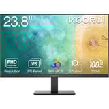 Koorui E2411F, LED-Monitor 60.5 cm (23.8 Zoll), schwarz, FullHD, IPS, HDMI, VGA, 100Hz Panel