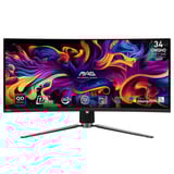 MSI MAG 341CQPDE QD-OLED Generalüberholt, Gaming-Monitor 86.8 cm (34.2 Zoll), schwarz, UWQHD, QD-OLED, Curved, Adaptive-Sync, HDR, 175Hz Panel