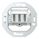 Merten Telefondose Anschlussdose dreifach weiß weiß, Retail