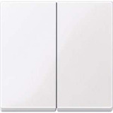 Merten Wippe für Serien-, Doppelwechselschalter- und Doppeltaster-Einsatz, zweiteilige Taste weiß (glänzend), Retail