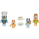 Moose Toys Bluey - Figuren 4er Pack Pavlova, Spielgebäude 