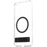 PanzerGlass Kickstand Case, Handyhülle transparent/schwarz, Samsung Galaxy S25, QI-kompatibel