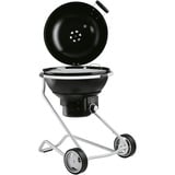 RÖSLE Holzkohle Kugelgrill No.1 F60 AIR, Holzkohlegrill schwarz/silber, Ø 59 cm