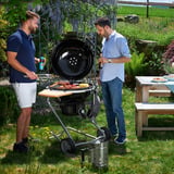 RÖSLE Holzkohle Kugelgrill No.1 F60 AIR, Holzkohlegrill schwarz/silber, Ø 59 cm