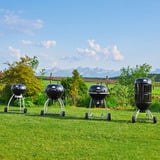 RÖSLE Holzkohle Kugelgrill No.1 F60 AIR, Holzkohlegrill schwarz/silber, Ø 59 cm