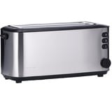 Severin Automatik-Langschlitztoaster AT 2509 edelstahl/schwarz, 1.400 Watt, für 4 Scheiben Toast