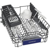 Siemens SR53ES25KE iQ300, Spülmaschine edelstahl (gebürstet)/schwarz, 45 cm, Home Connect